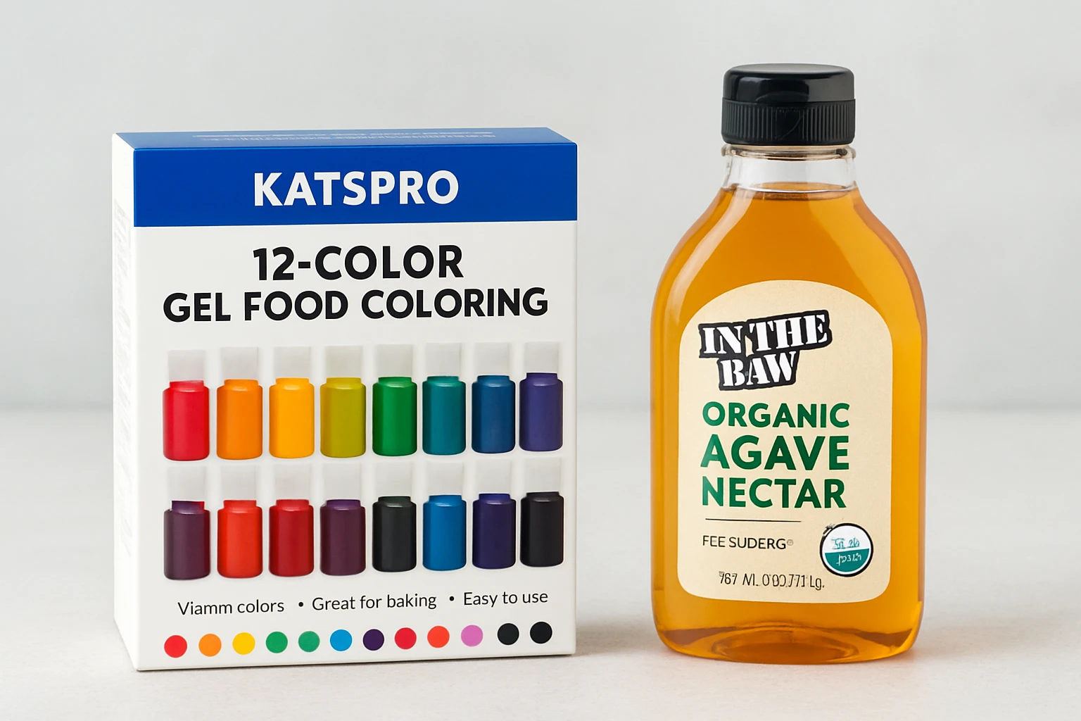 KATSPRO Gel Food Coloring vs IN THE RAW Organic Agave Nectar: Detailed FAQ Comparison