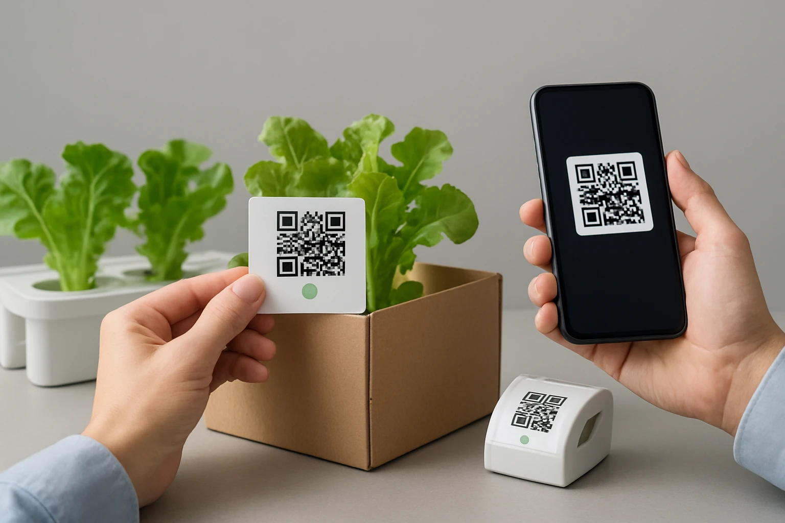 Traceability QR Code Labels for Small Hydroponic Producers