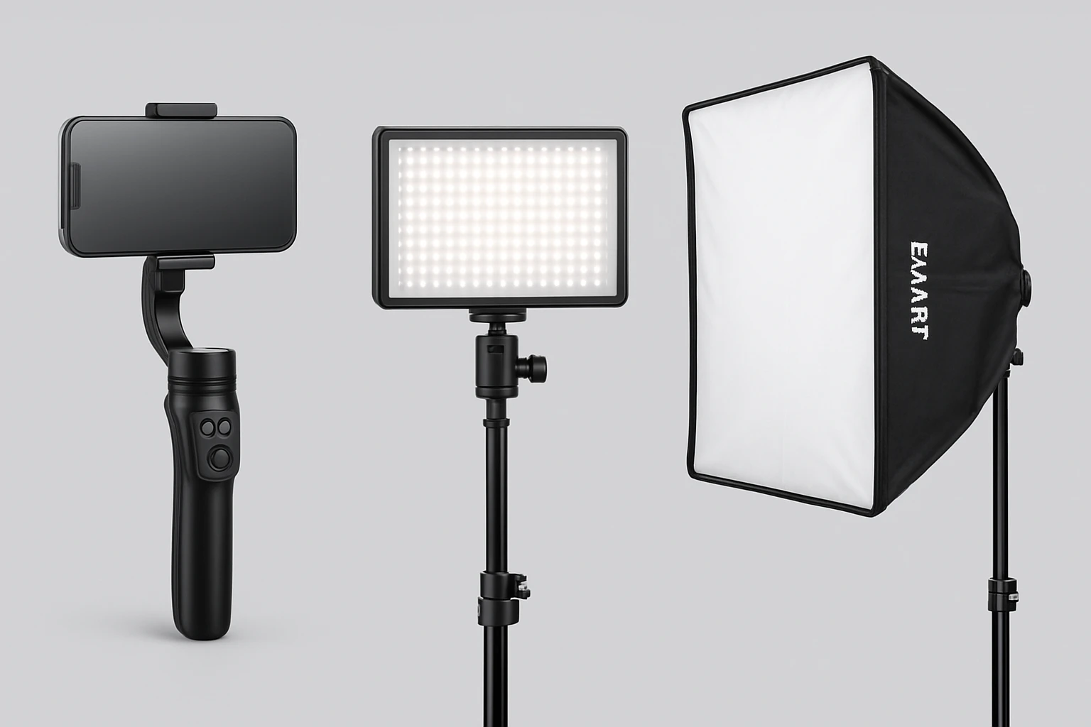 COMITOK L7C Pro Gimbal vs NiceVeedi Light Kit vs EMART Softbox: In‑Depth Comparison