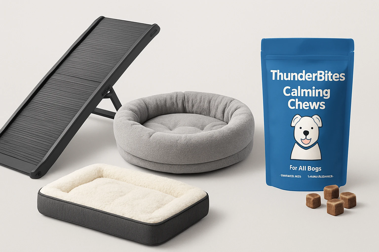 HerCcreta Dog Ramp vs WESTERN HOME Bed vs EHEYCIGA Orthopedic Bed vs ThunderBites Chews Review