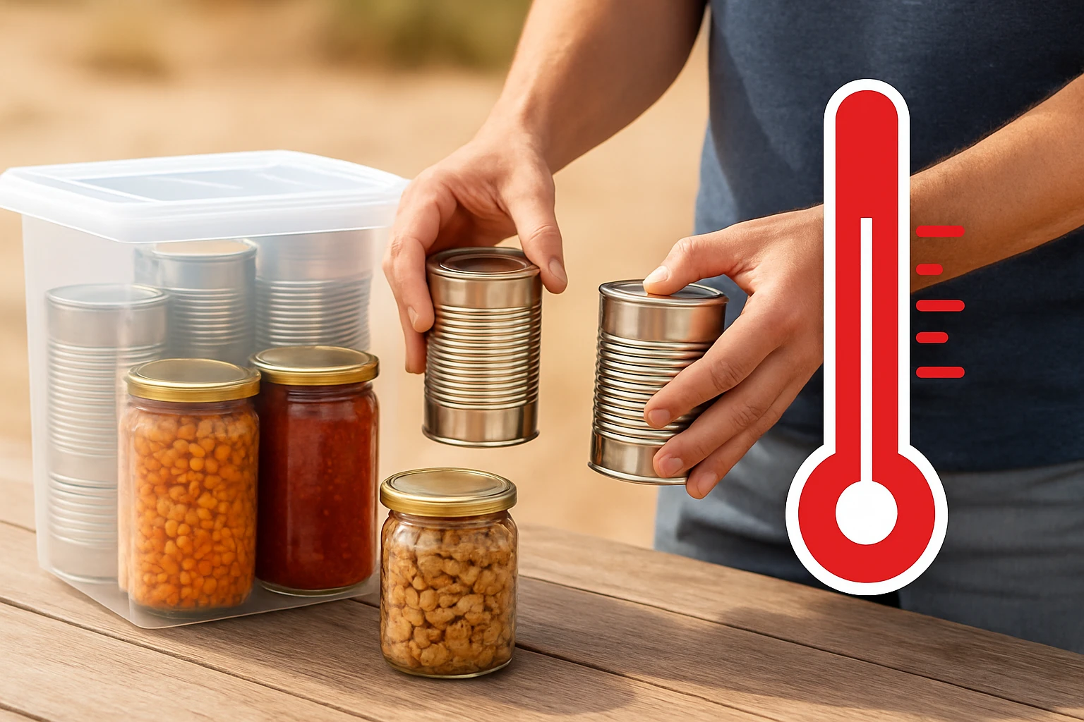 How to Store Emergency Food Safely in Extreme Heat