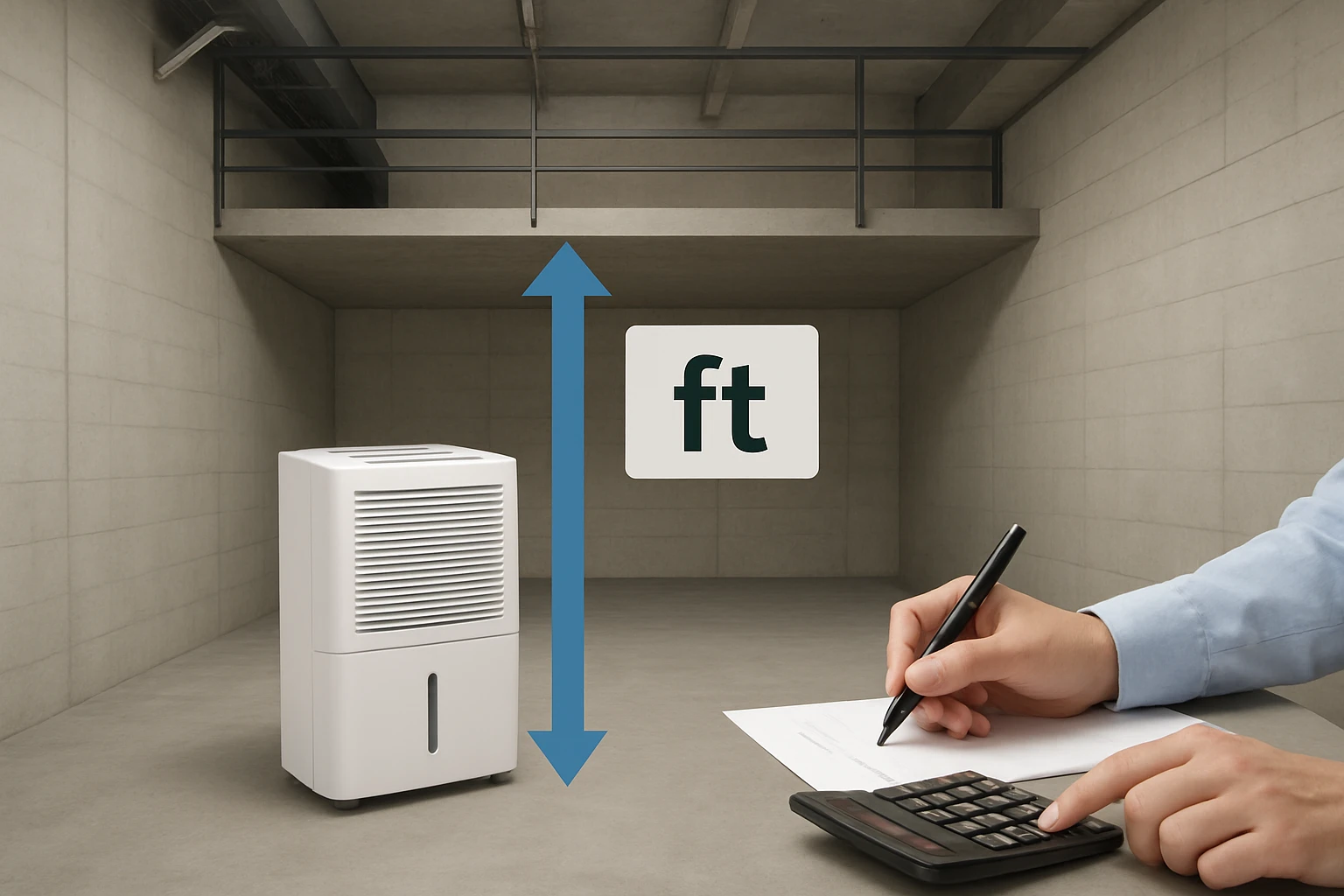 How to Size a Dehumidifier for Basements with High Ceilings