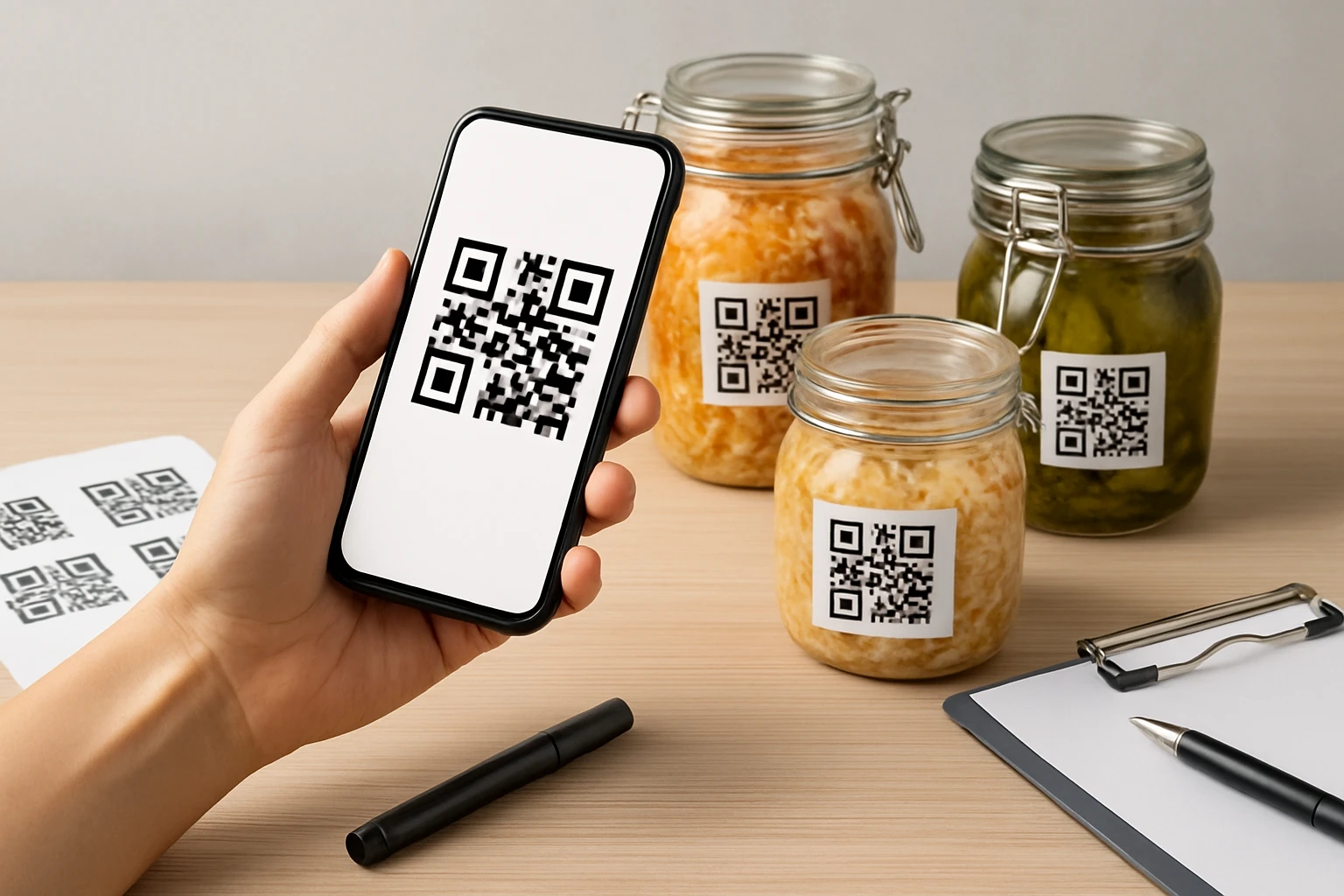How to Set Up QR Code Batch Tracking for Fermented Foods