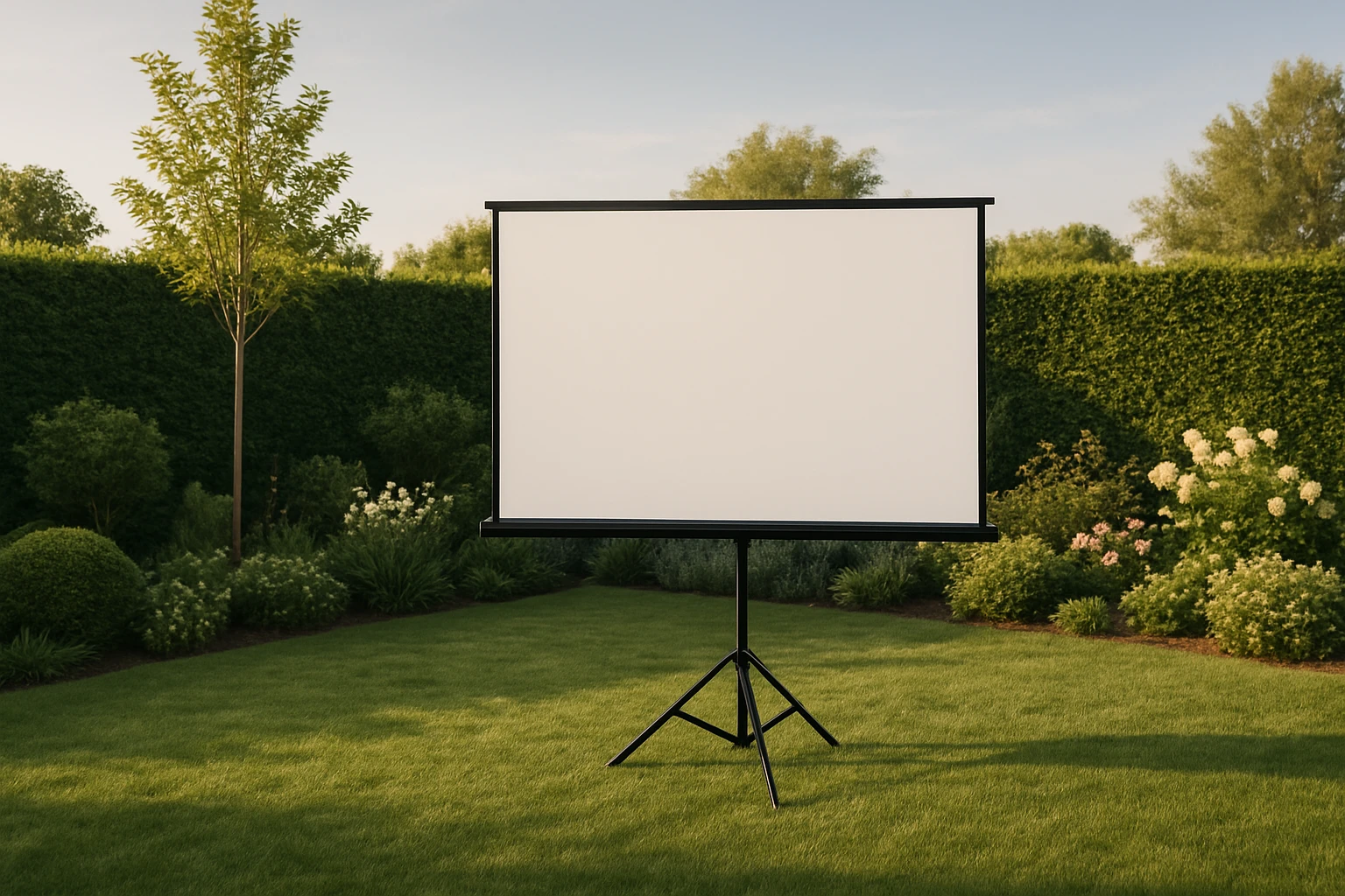 15 Stunning Gardening Backdrop Ideas for Outdoor Projector Screens