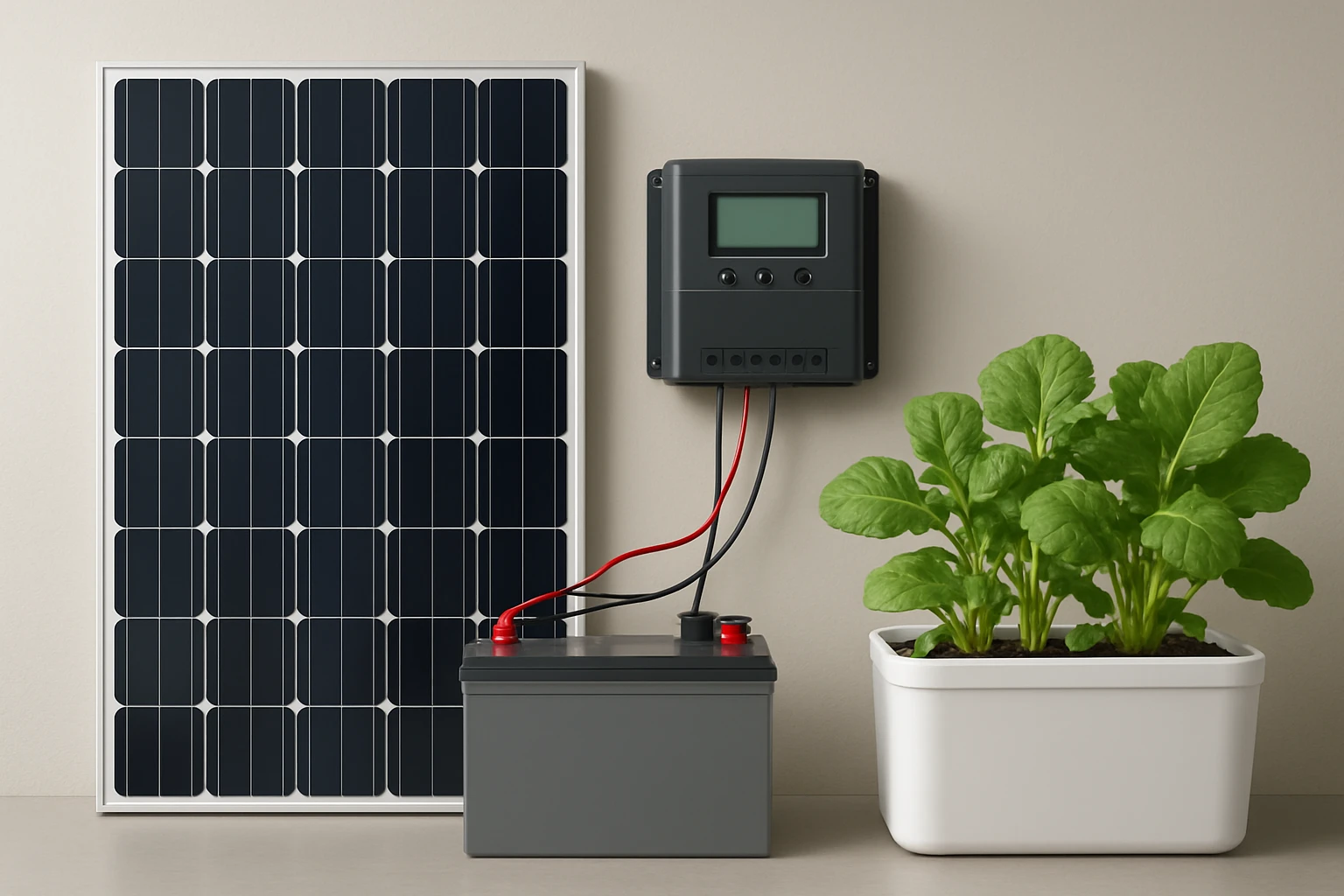 How to Build a Solar Backup Power System for Indoor Hydroponics