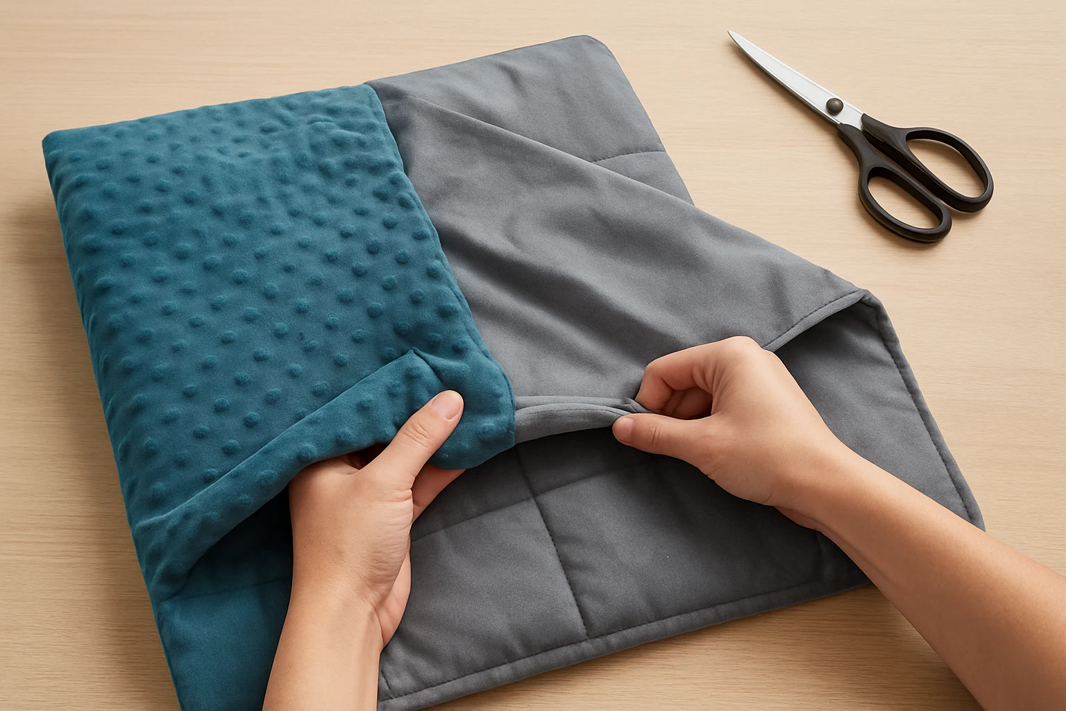 How to Swap Fabrics on Weighted Blanket Covers for Sensory Issues