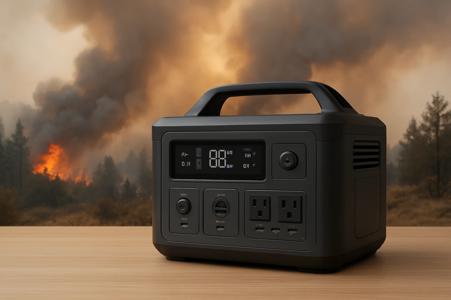 Portable Power Stations & Wildfires: Complete Guide to Smoke Risks, Ventilation Strategies, and Safe Operation