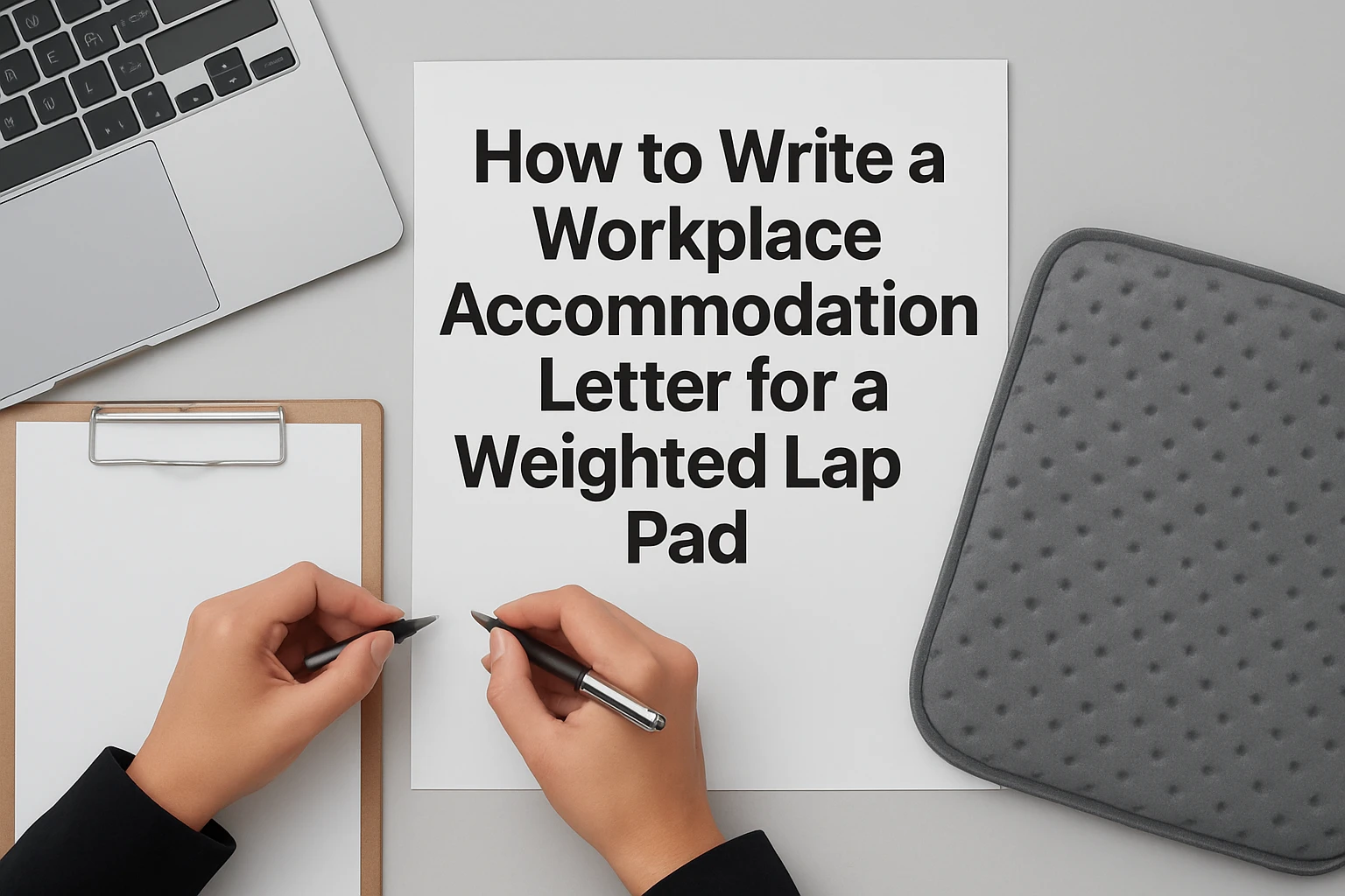 How to Write a Workplace Accommodation Letter for a Weighted Lap Pad