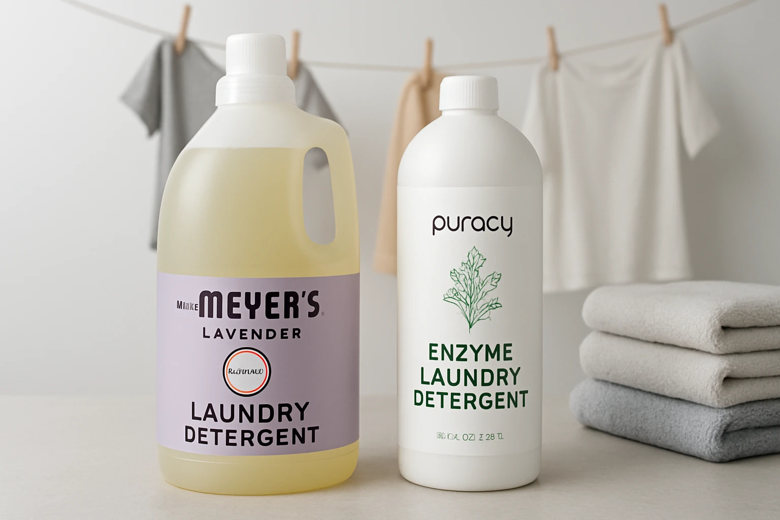 Mrs. Meyer's Lavender vs Puracy Enzyme Laundry Detergent: In‑Depth Comparison
