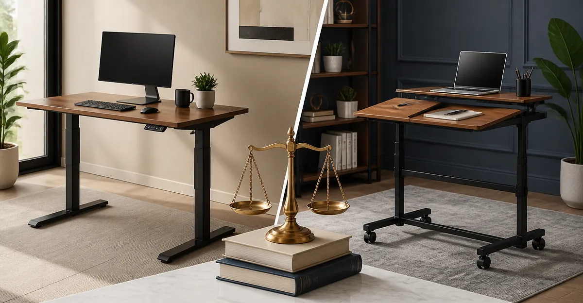 Furmax Electric vs DUMOS Split Top Rolling Standing Desk: In‑Depth Comparison
