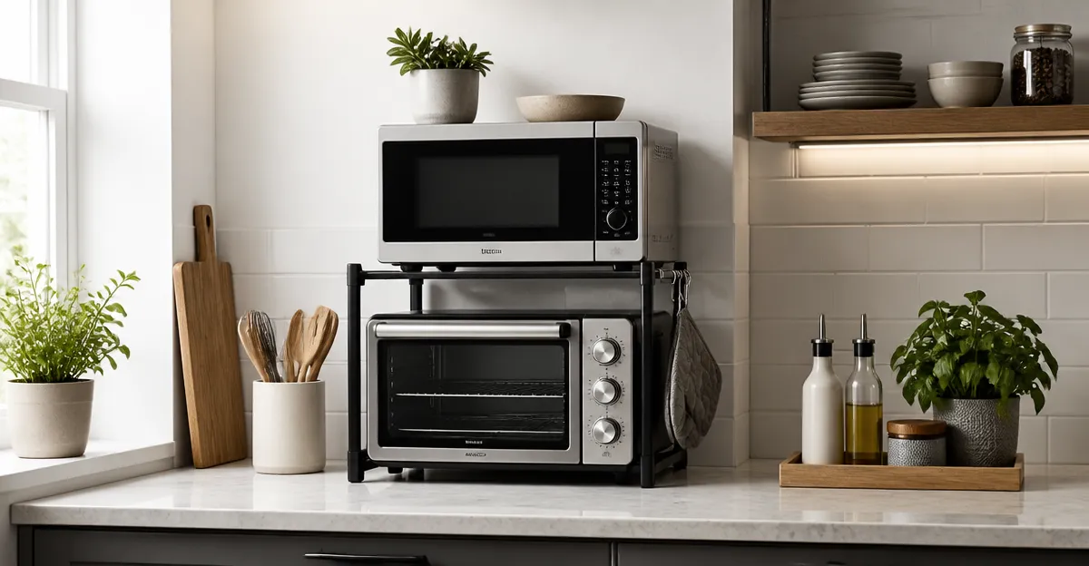 How to Stack and Secure Compact Appliances on Small Countertops