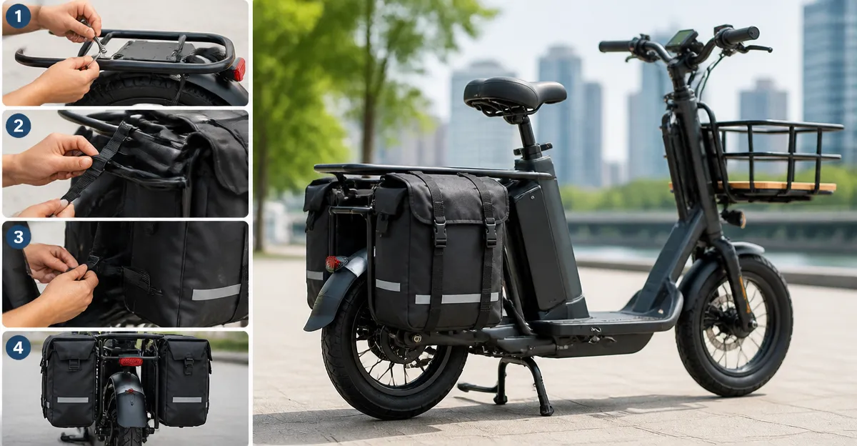 How to Mount Panniers on an Electric Cargo Scooter