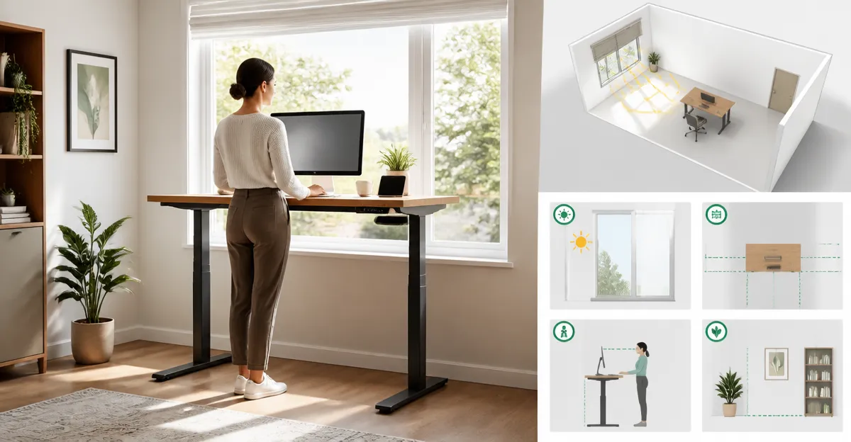 How to Position a Standing Desk to Maximize Natural Light in a Small Room