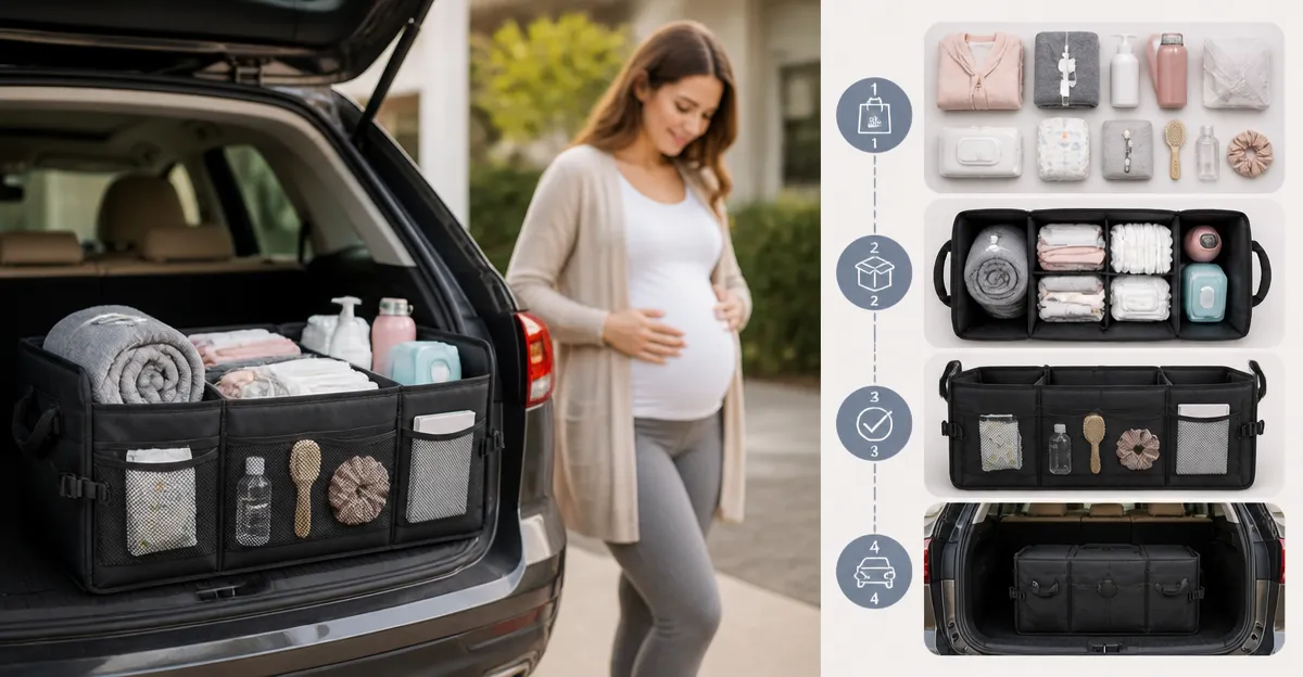 How to Pack a Hospital-Ready Trunk Organizer for Expectant Parents