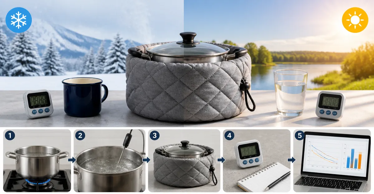 How to Test If Pot Cozies Reduce Boil Time: Winter vs Summer