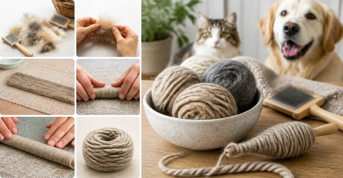 How to Make Felted Yarn from Pet Hair – DIY Guide