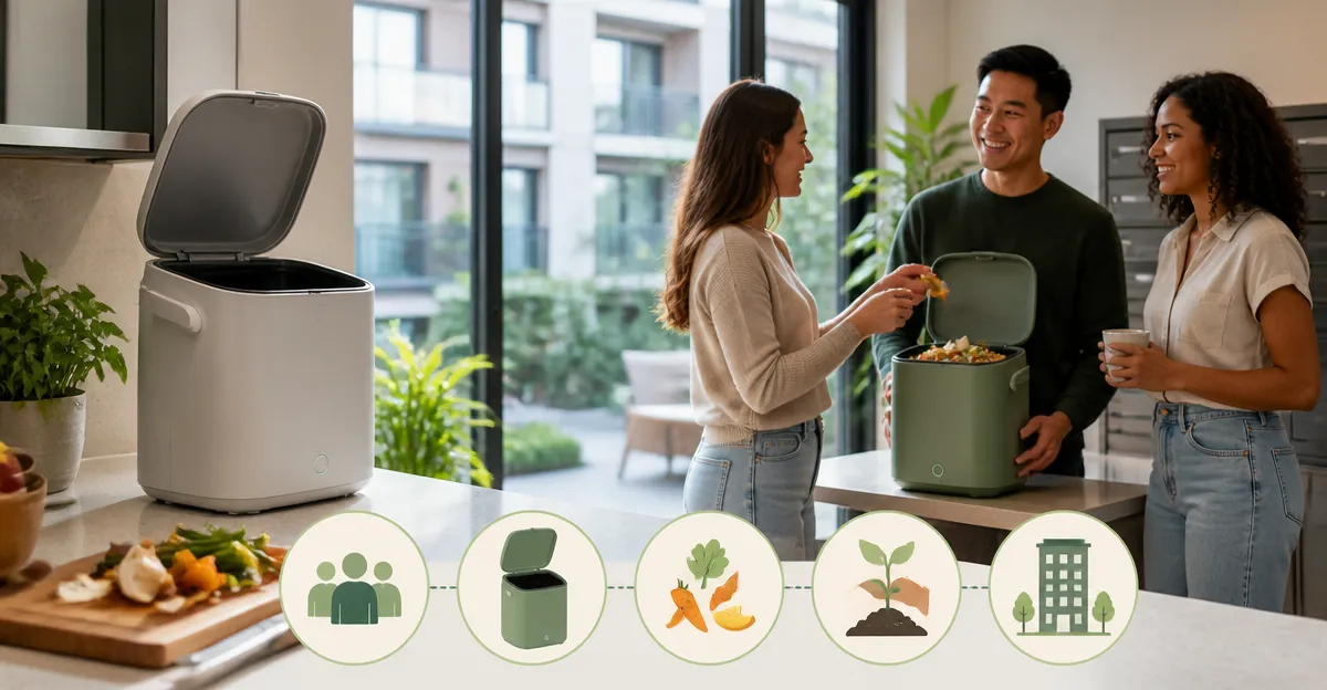 How to Run a Countertop Composter Pilot Program in an Apartment Complex