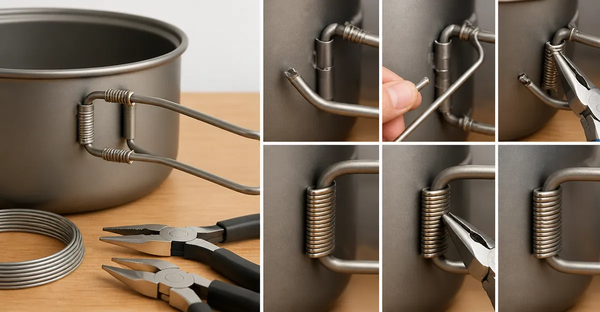 How to Repair a Broken Titanium Pot Handle Wire Wrap