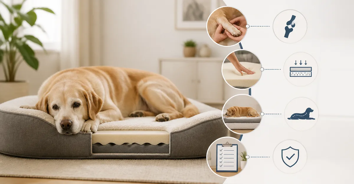 How to Choose the Right Orthopedic Bed Firmness for Senior Dogs