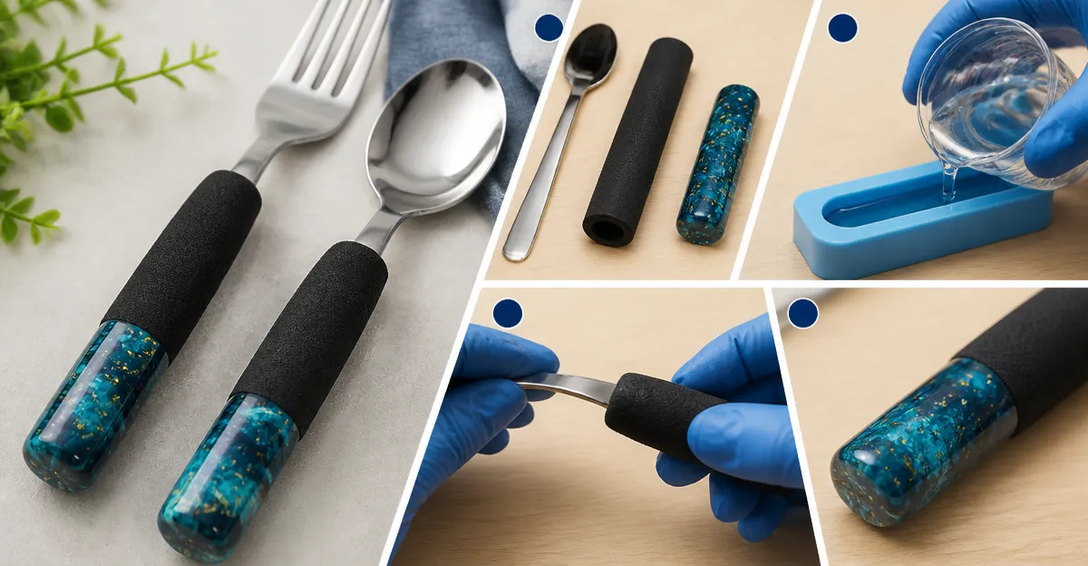 How to Customize Utensils with Grip Tape & Resin – DIY Non‑Slip Handles
