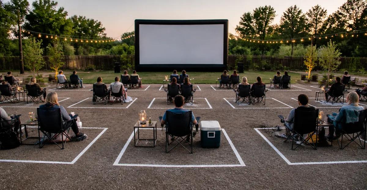 Socially Distanced Outdoor Screening Layout Guide