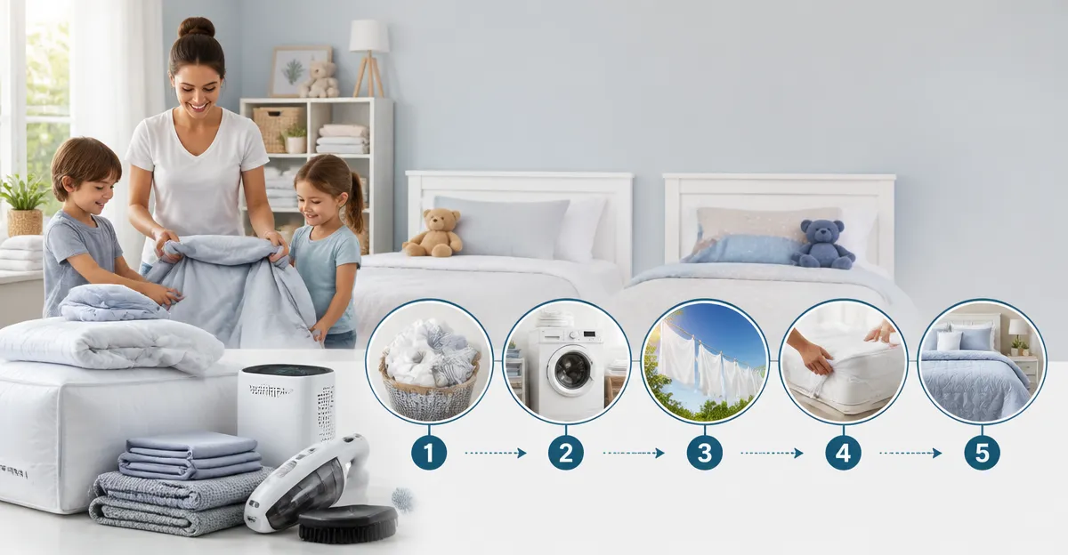 How to Rotate Bedding for Allergenic Kids