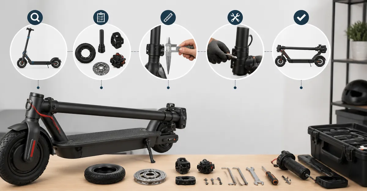 How to Match Folding E‑Scooter Parts: Complete Compatibility Guide