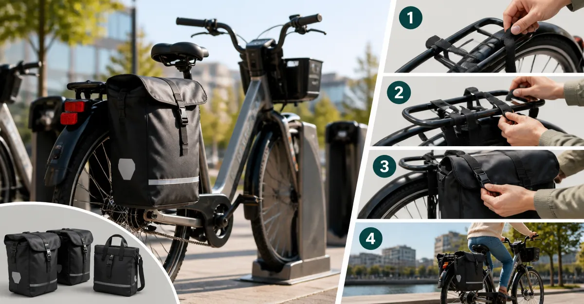 How to Choose, Attach, and Use Panniers for Bike-Share Bikes