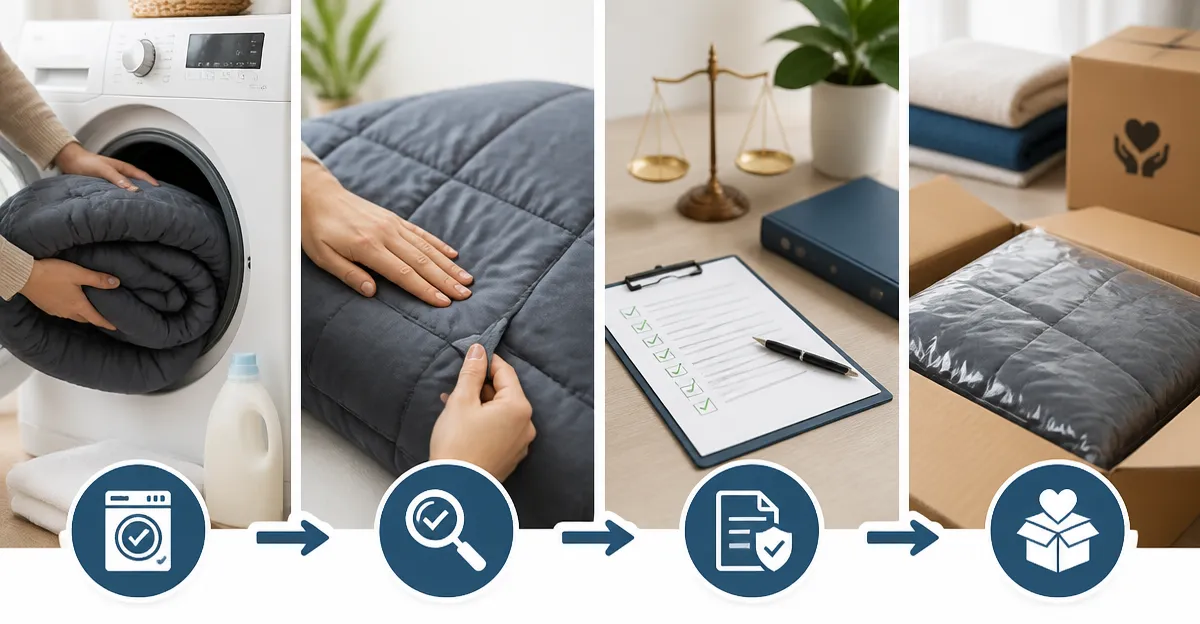How to Safely Donate Used Weighted Blankets