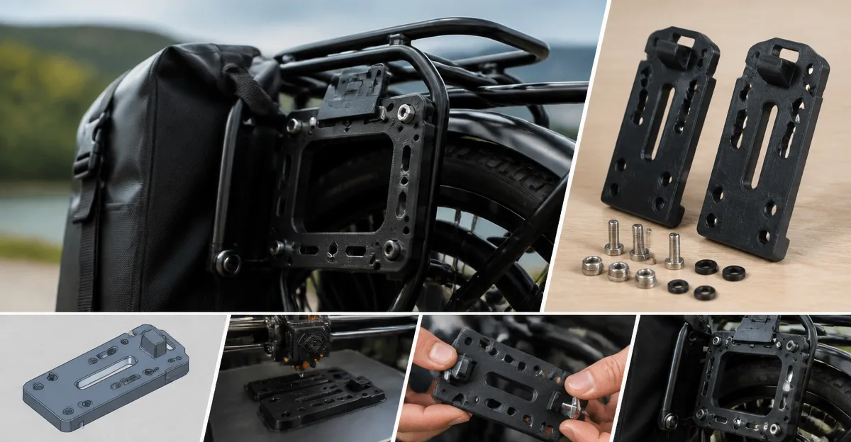 3D-Printed Pannier Adapters: Step-by-Step DIY Guide to Perfect Custom Rack Fit