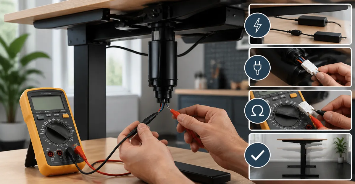 How to Test a Standing Desk Motor with a Multimeter