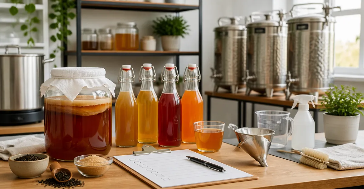 Kombucha Microbrewery Setup Checklist for Beginners