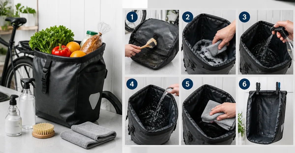 How to Sanitize Grocery Panniers for Safe Food Transport