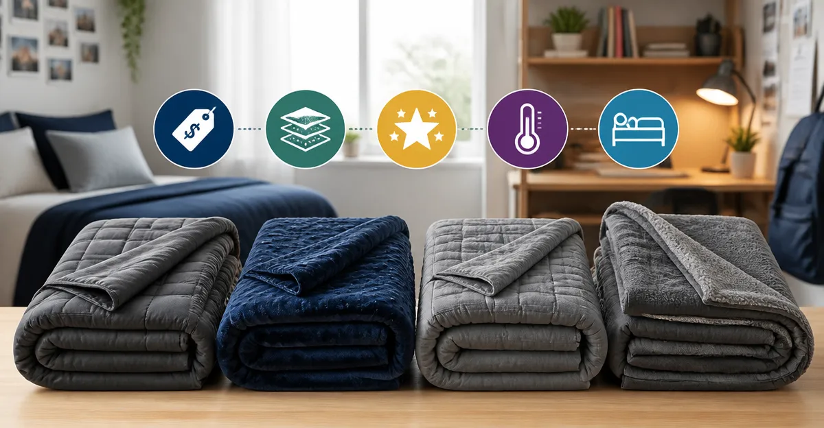 Weighted Blanket Comparison: ZonLi, Smart Queen, KAWBIYJ, and Bare Home