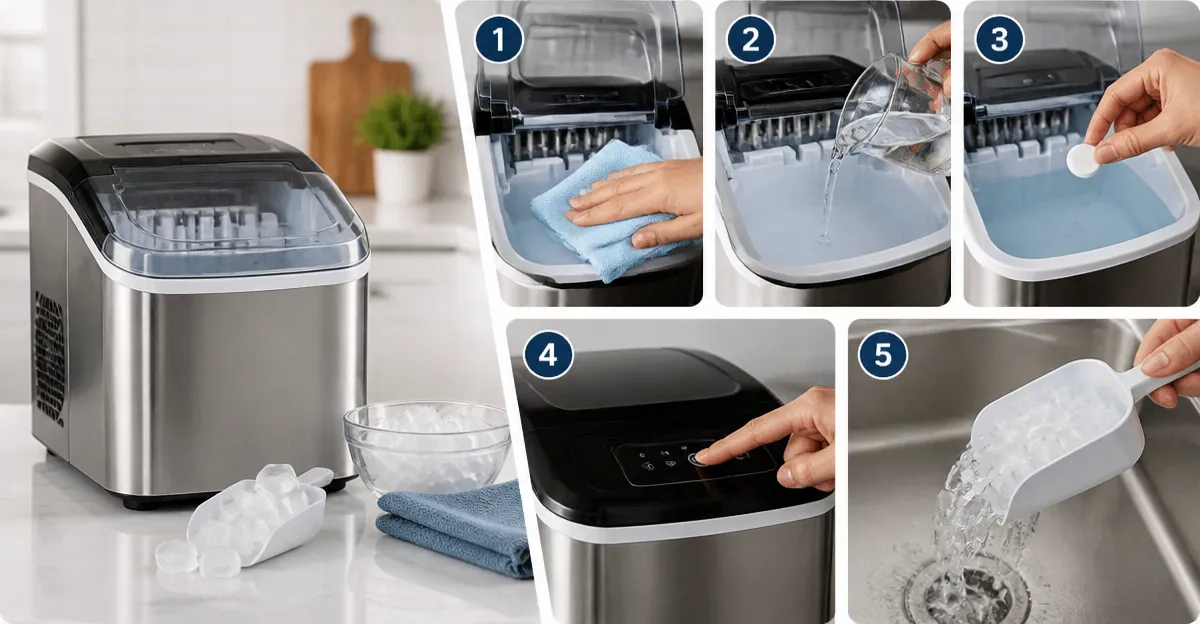 How to Season a New Countertop Ice Maker – 5 Easy Steps