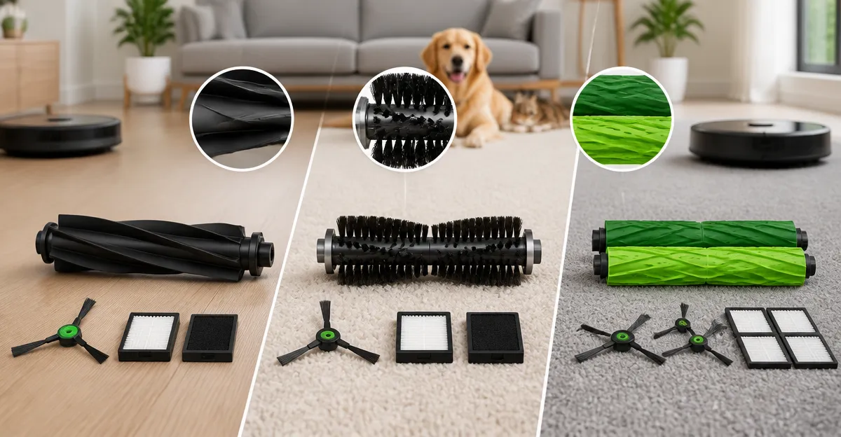 Tweruna Brush vs Vanclearidea Shark Brush vs Katerelis Roomba Kit: In‑Depth Comparison