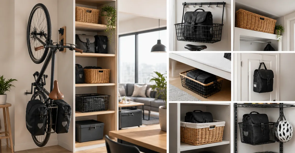 12 Genius Space-Saving Ways to Store and Organize Panniers and Baskets