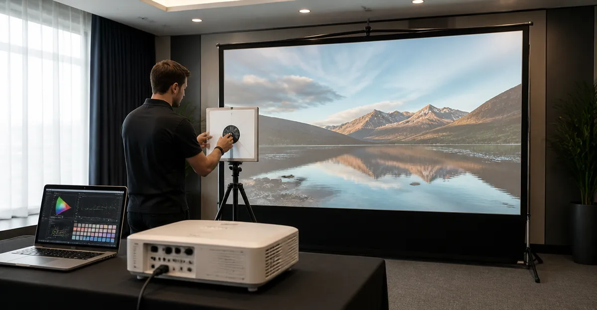 How to Color‑Calibrate a Projector and Portable Screen On‑Site