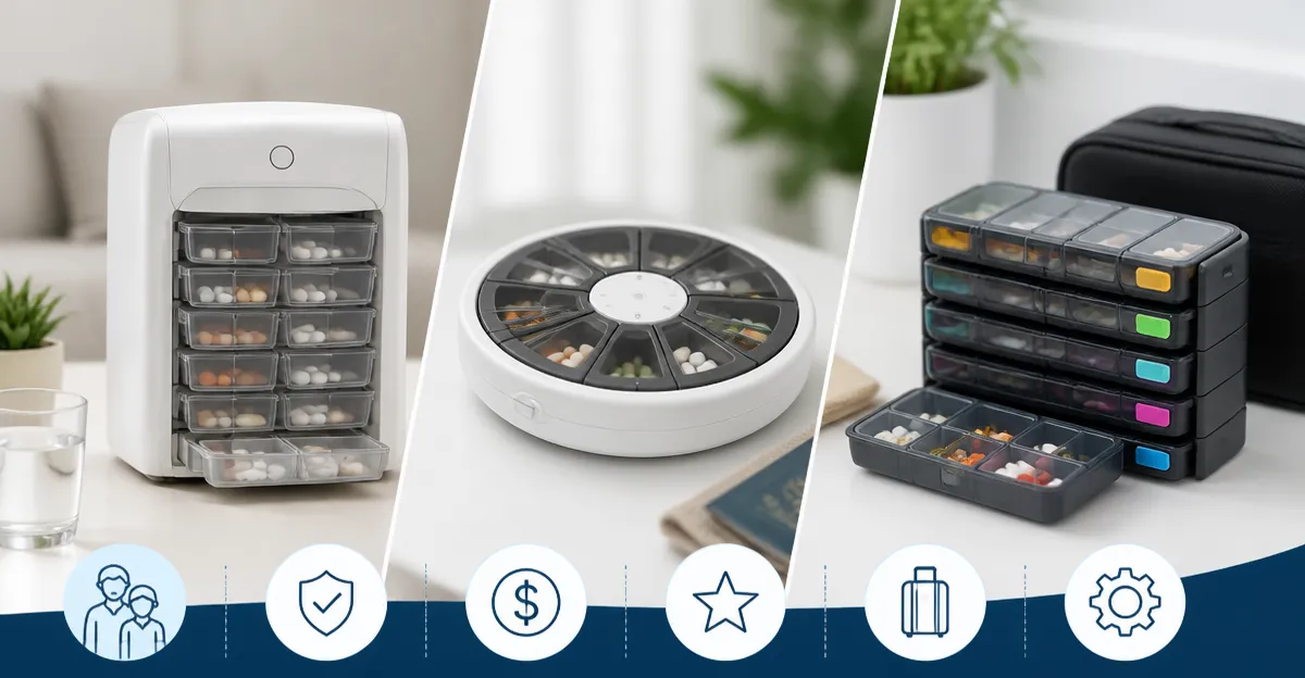 AUVON vs Odaro vs Fullicon: Weekly Pill Organizer Comparison