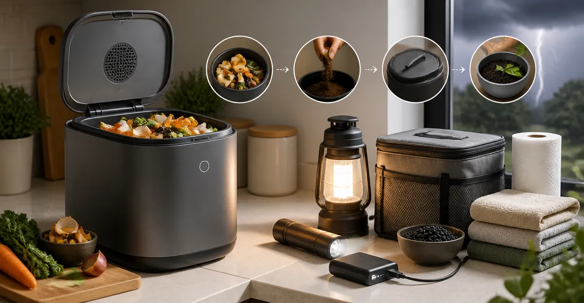 How to Make an Emergency Power Outage Plan for Your Countertop Composter