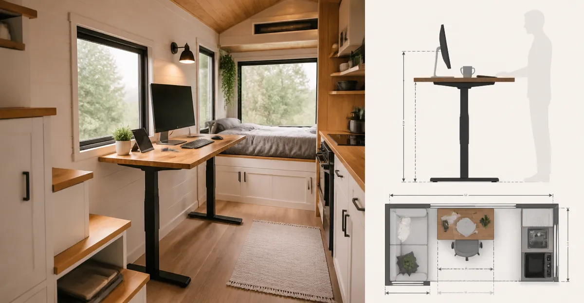 Tiny House Standing Desk Dimensions: The Complete Guide