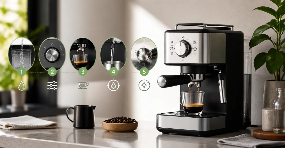How to Reduce Water Use with a Compact Espresso Machine