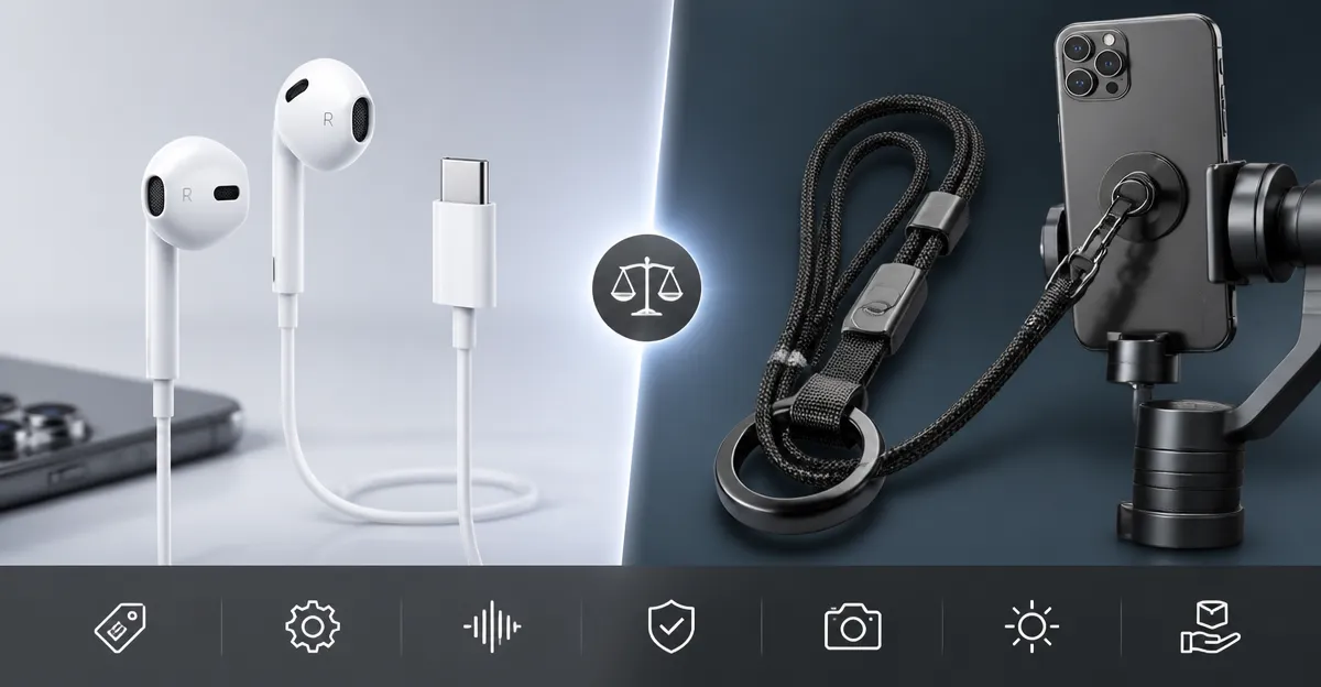 Apple EarPods USB‑C vs Yojaro Phone Tether: Detailed Comparison