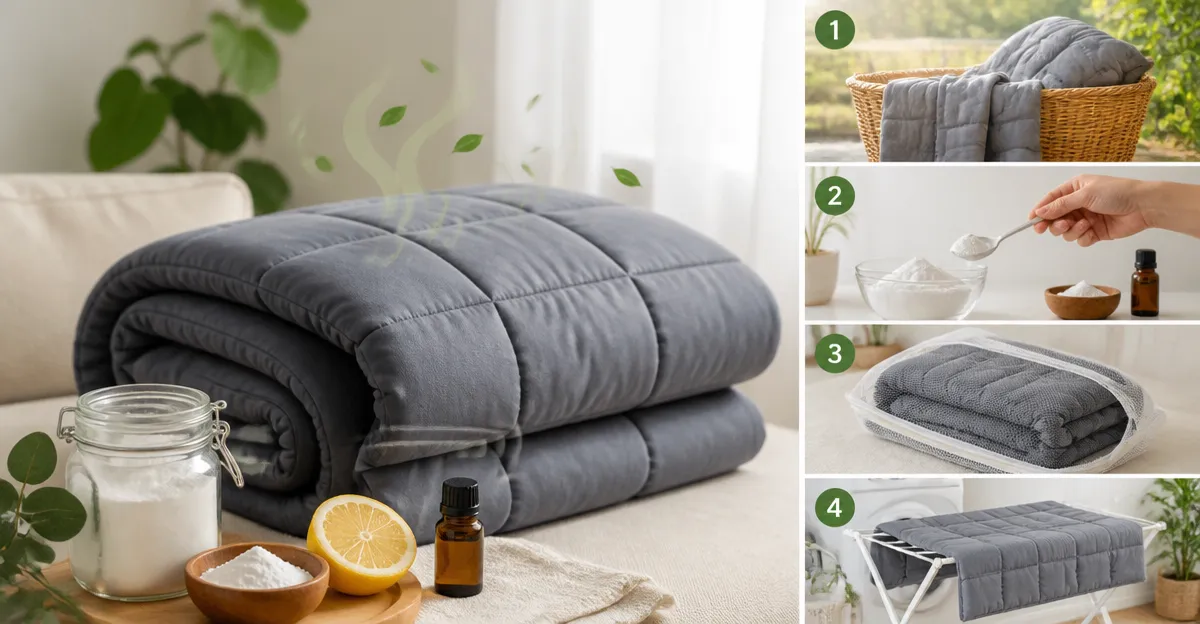How to Remove Odor from a Weighted Blanket Without Chemicals