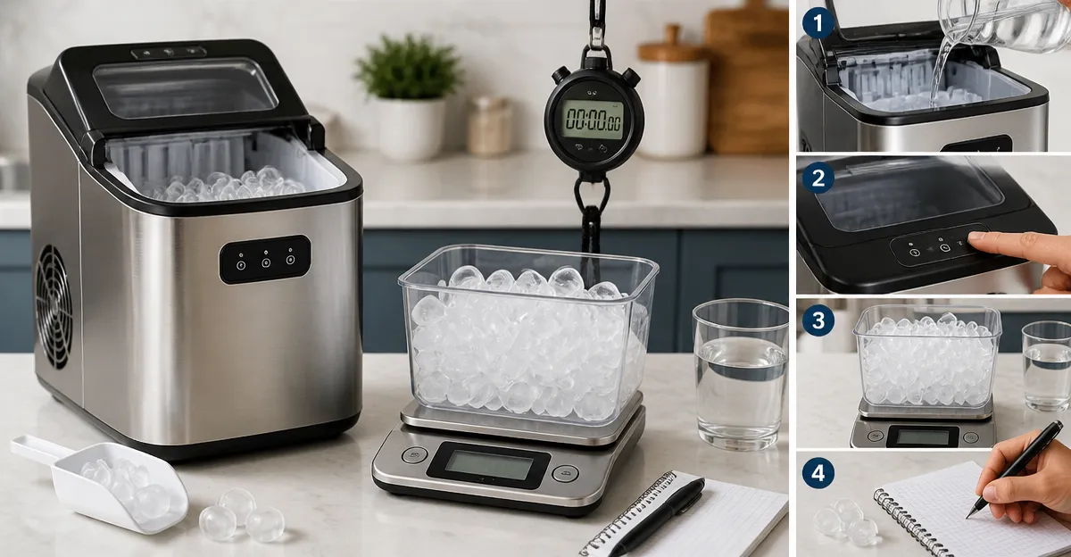 How to Test a Countertop Ice Maker's Production Rate
