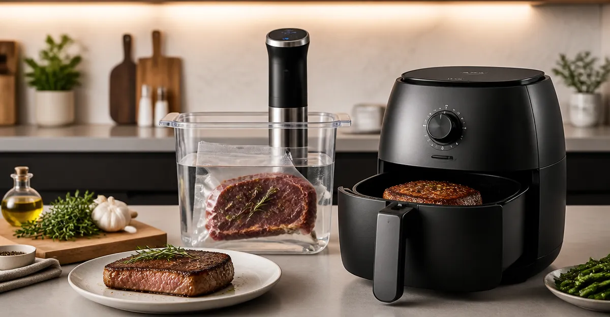 How to Finish Sous Vide with a Compact Air Fryer