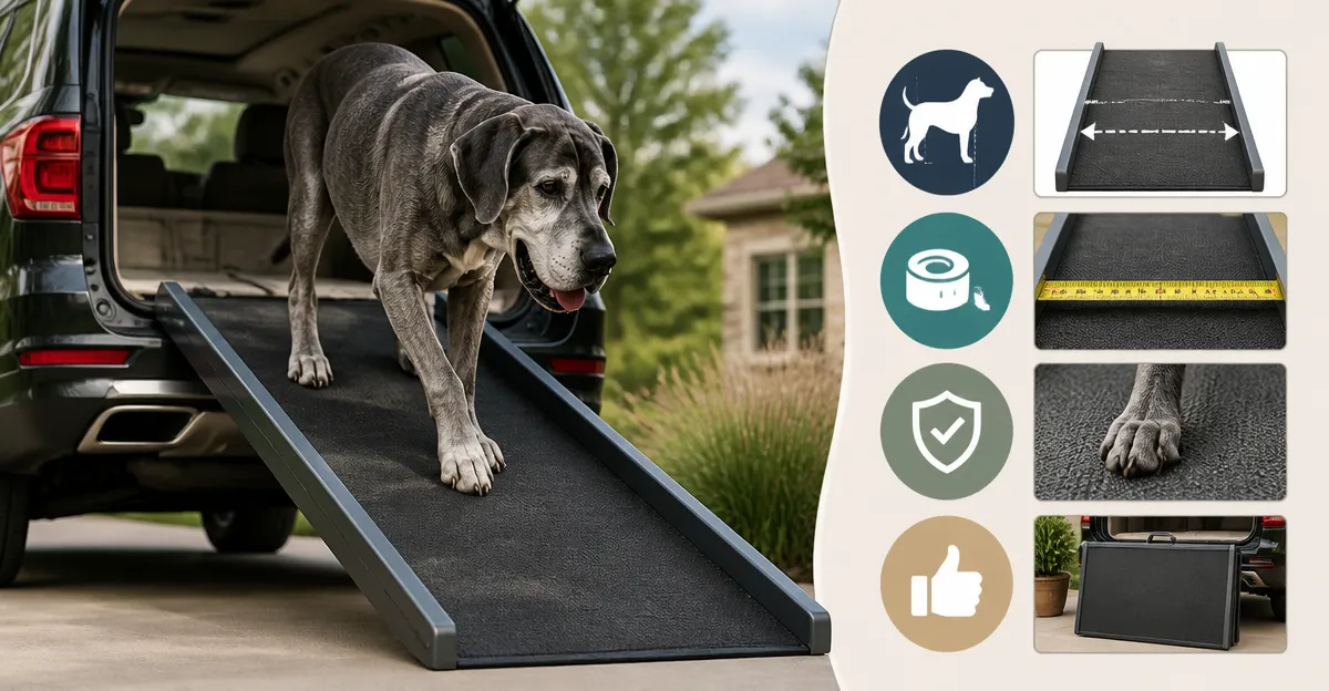 How to Choose the Ideal Ramp Width for Giant Senior Dogs