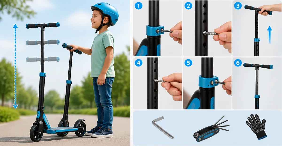 How to Adjust Stem Height on Kids' Scooters