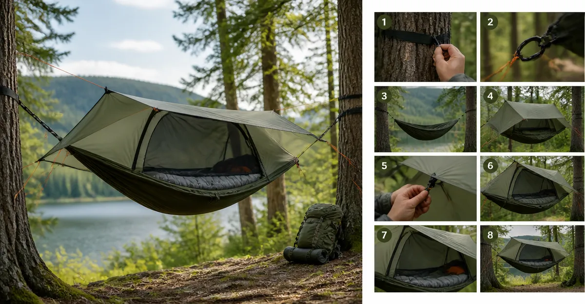How to Set Up a Hammock‑Tent Hybrid Shelter