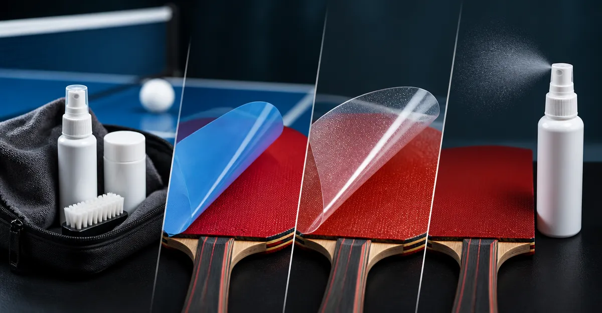 Table Tennis Gear Care: Cleaner Kit vs Paint Sheet vs Protector vs Reset Spray